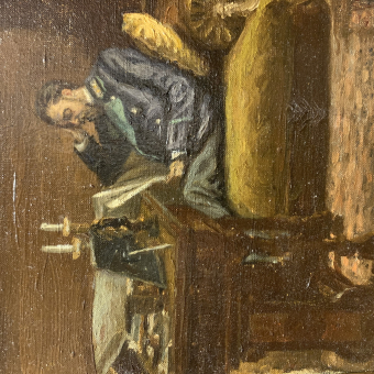 Ульянинская А., Портрет Ульянинского в интерьере, 1904 г.
